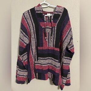 Artesanias Guazmita Pink and Black Knit Sweater